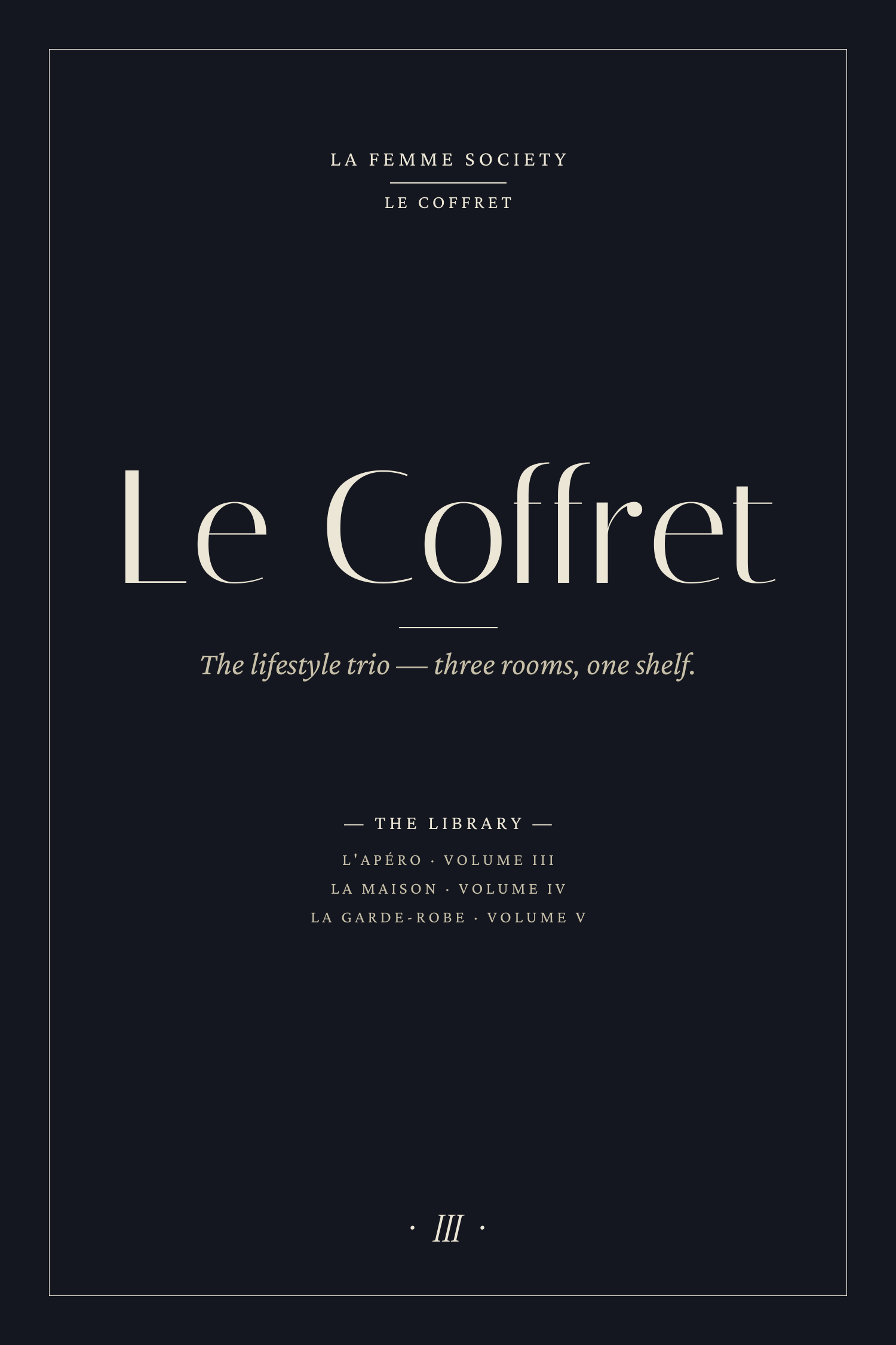 Le Coffret de la Maison — La Maison + La Garde-Robe + L'Apéro